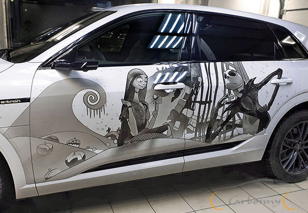 Кошмар перед рождеством, рисунок на Audi e-tron