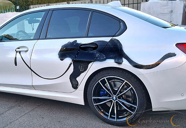 Пантера как живая на BMW5