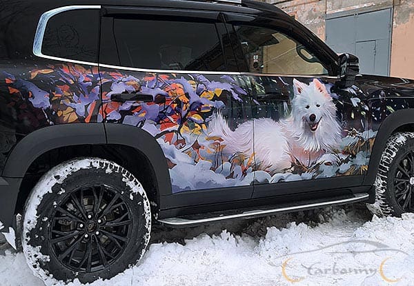 Рисунок самоеда на Haval Drago